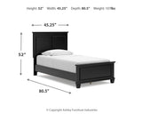 Lanolee Twin Panel Bed and Chest from Ashley Furniture - Luna Furniture