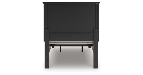 Lanolee Black Twin Panel Storage Bed from Ashley - Luna Furniture