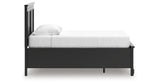 Lanolee Twin Panel Storage Bed with Dresser and Nightstand in Black from Ashley Furniture - Luna Furniture