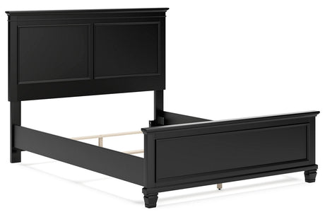Lanolee Black Queen Panel Bed from Ashley - Luna Furniture