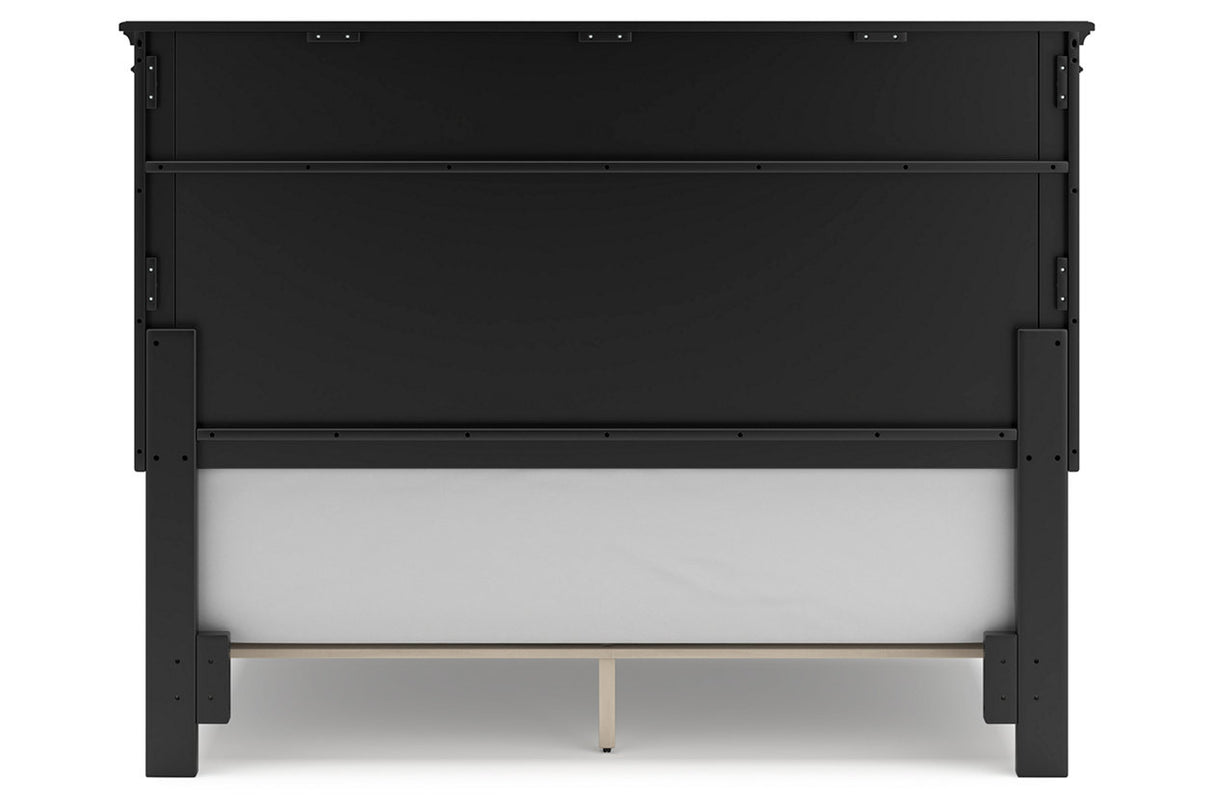 Lanolee Black Queen Panel Bed from Ashley - Luna Furniture