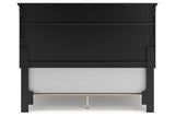 Lanolee Black Queen Panel Bed from Ashley - Luna Furniture
