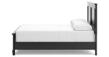 Lanolee Queen Panel Bed with Mirrored Dresser and Nightstand in Black from Ashley Furniture - Luna Furniture