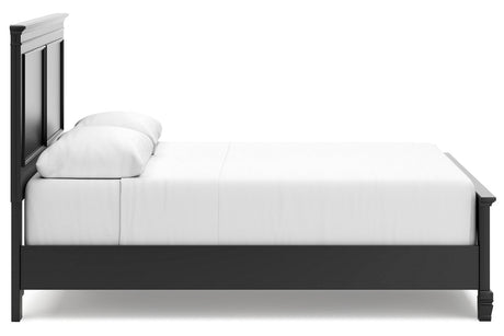 Lanolee Black Queen Panel Bed from Ashley - Luna Furniture