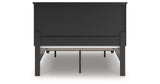 Lanolee Queen Panel Storage Bed with Dresser in Black from Ashley - Luna Furniture