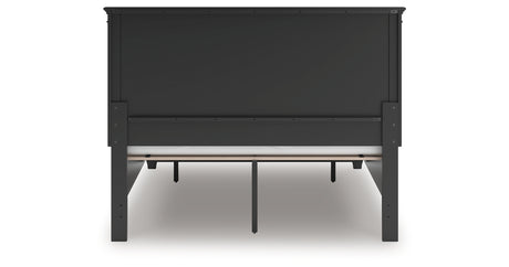 Lanolee Queen Panel Storage Bed with Dresser in Black from Ashley - Luna Furniture