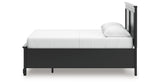 Lanolee Queen Panel Storage Bed with Dresser in Black from Ashley - Luna Furniture