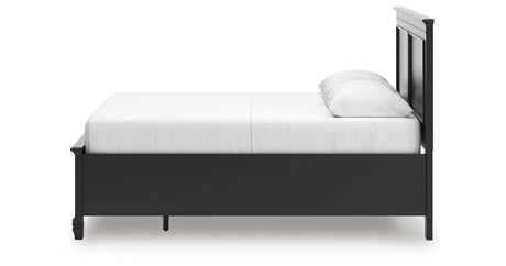 Lanolee Queen Panel Storage Bed with Dresser and Nightstand in Black from Ashley - Luna Furniture