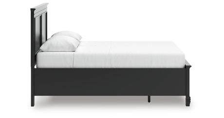 Lanolee Queen Panel Storage Bed with Dresser and Chest in Black from Ashley - Luna Furniture