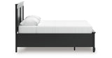 Lanolee Queen Panel Storage Bed with Dresser in Black from Ashley - Luna Furniture
