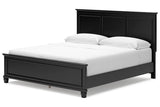 Lanolee Black California King Panel Bed from Ashley - Luna Furniture