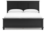 Lanolee Black California King Panel Bed from Ashley - Luna Furniture