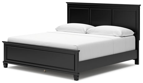Lanolee Black King Panel Bed from Ashley - Luna Furniture