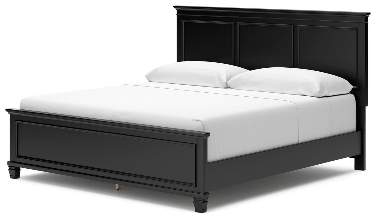 Lanolee Black King Panel Bed from Ashley Furniture - Luna Furniture