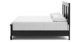Lanolee King Panel Bed with Mirrored Dresser and 2 Nightstands in Black from Ashley Furniture - Luna Furniture