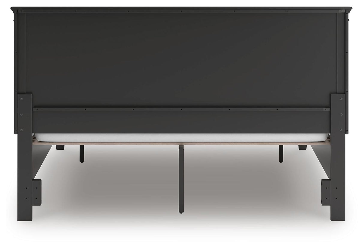 Lanolee Black California King Panel Storage Bed from Ashley Furniture - Luna Furniture