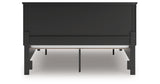 Lanolee California King Panel Storage Bed with Dresser in Black from Ashley - Luna Furniture