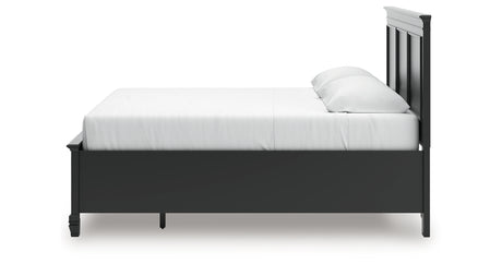 Lanolee King Panel Storage Bed with Dresser and Chest in Black from Ashley - Luna Furniture