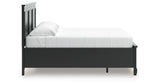 Lanolee King Panel Storage Bed with Dresser in Black from Ashley - Luna Furniture