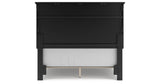 Lanolee Full Panel Bed with Mirrored Dresser and Chest in Black from Ashley - Luna Furniture