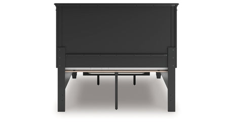 Lanolee Full Panel Storage Bed with Dresser in Black from Ashley - Luna Furniture