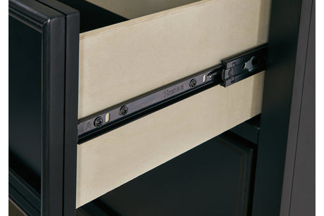 Lanolee Black Dresser and Mirror from Ashley - Luna Furniture