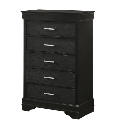 Amalia Black Chest from Crown Mark - Luna Furniture