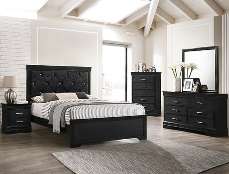 Amalia Black Bedroom Mirror (Mirror Only) from Crown Mark - Luna Furniture