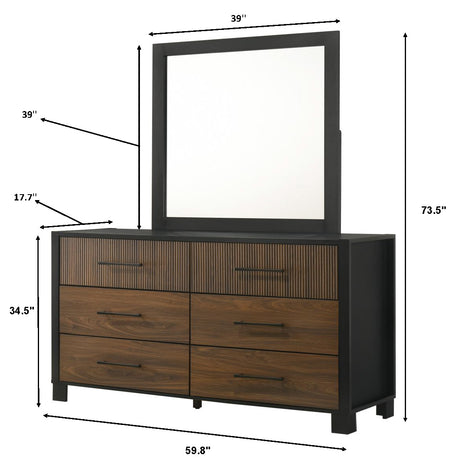 Nemy Brown Bedroom Set from Crown Mark - Luna Furniture