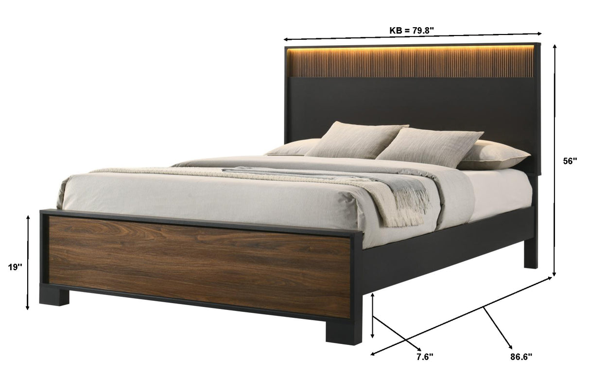 Nemy Brown Bedroom Set from Crown Mark - Luna Furniture
