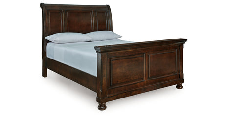 Porter Rustic Brown Queen Sleigh Bed from Ashley - Luna Furniture