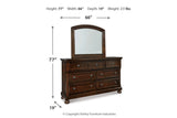 Porter Rustic Brown Dresser and Mirror from Ashley - Luna Furniture