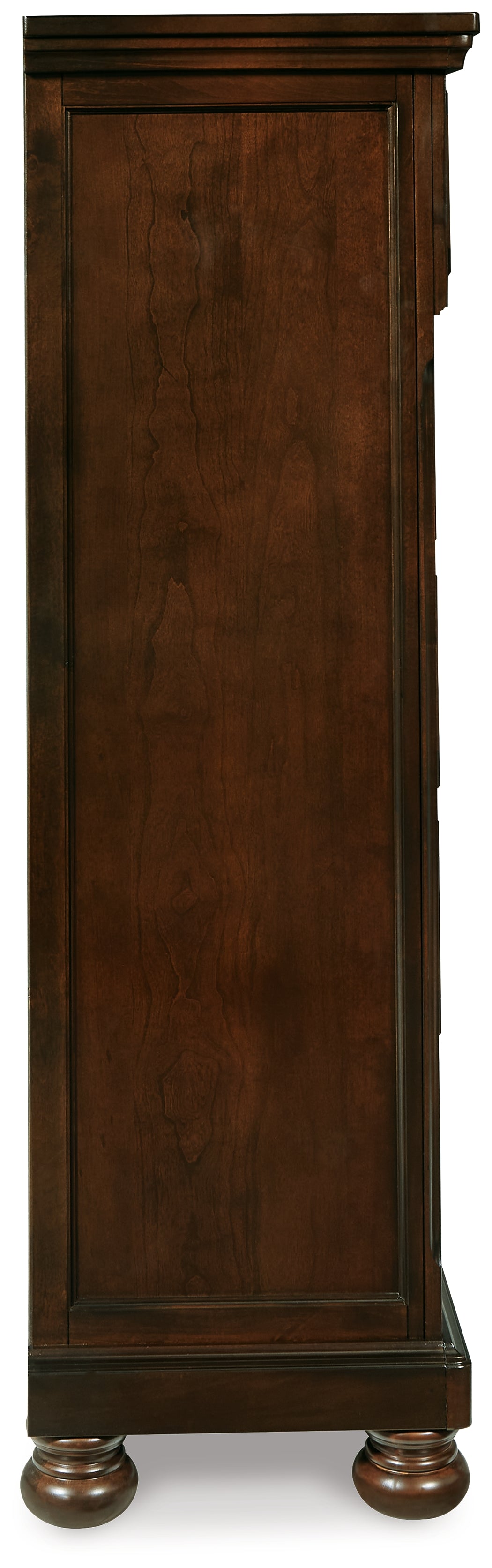 Porter Rustic Brown King Panel Bed, Dresser, Mirror, Chest and Nightstand from Ashley Furniture - Luna Furniture