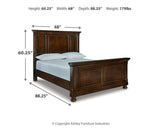 Porter Rustic Brown Queen Panel Bed