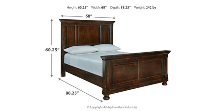 Porter Rustic Brown Queen Panel Bed from Ashley - Luna Furniture