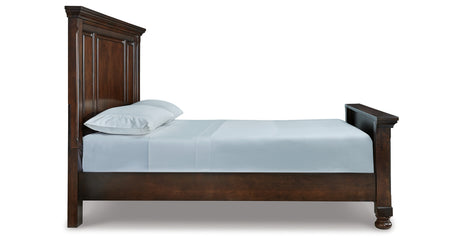 Porter Rustic Brown Queen Panel Bed from Ashley - Luna Furniture