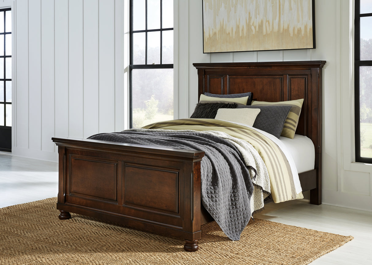 Porter Rustic Brown Queen Panel Bed from Ashley - Luna Furniture