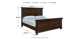 Porter California King Panel Bed with Dresser in Rustic Brown from Ashley Furniture - Luna Furniture