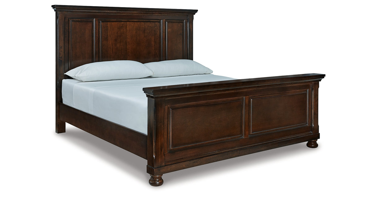 Porter Rustic Brown California King Panel Bed from Ashley Furniture - Luna Furniture