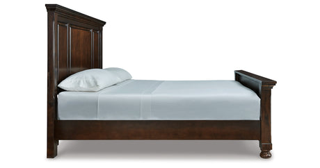 Porter Rustic Brown King Panel Bed, Chest and 2 Nightstands from Ashley - Luna Furniture