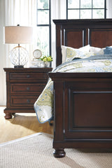 Porter Rustic Brown King Panel Bed from Ashley Furniture - Luna Furniture
