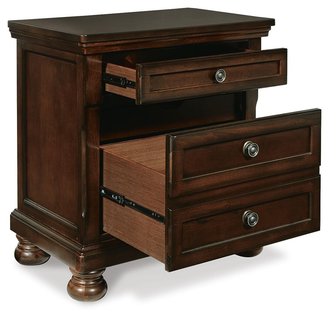 Porter Rustic Brown Nightstand from Ashley Furniture - Luna Furniture