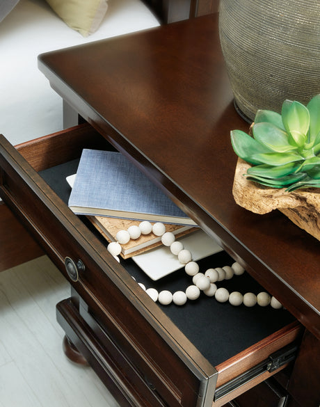 Porter Rustic Brown King Panel Bed, Dresser, Mirror, Chest and Nightstand from Ashley Furniture - Luna Furniture