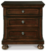 Porter Rustic Brown Queen Panel Bed, Dresser, Mirror and 2 Nightstands from Ashley Furniture - Luna Furniture