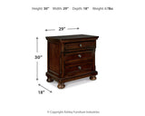 Porter Rustic Brown Nightstand from Ashley Furniture - Luna Furniture