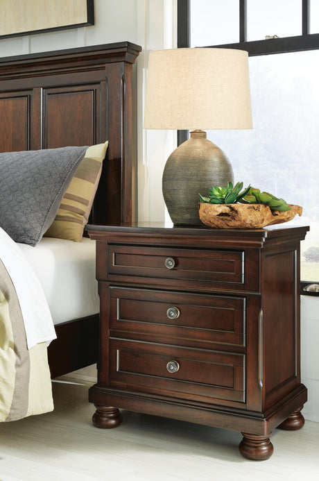 Porter Rustic Brown Nightstand from Ashley Furniture - Luna Furniture
