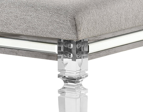 Vail Gray LED Upholstered Panel Bedroom Set from Crown Mark - Luna Furniture