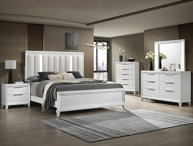 Cressida White Nightstand from Crown Mark - Luna Furniture
