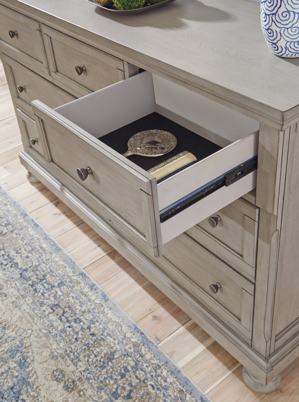 Lettner Light Gray Storage Platform Bedroom Set from Ashley Furniture - Luna Furniture