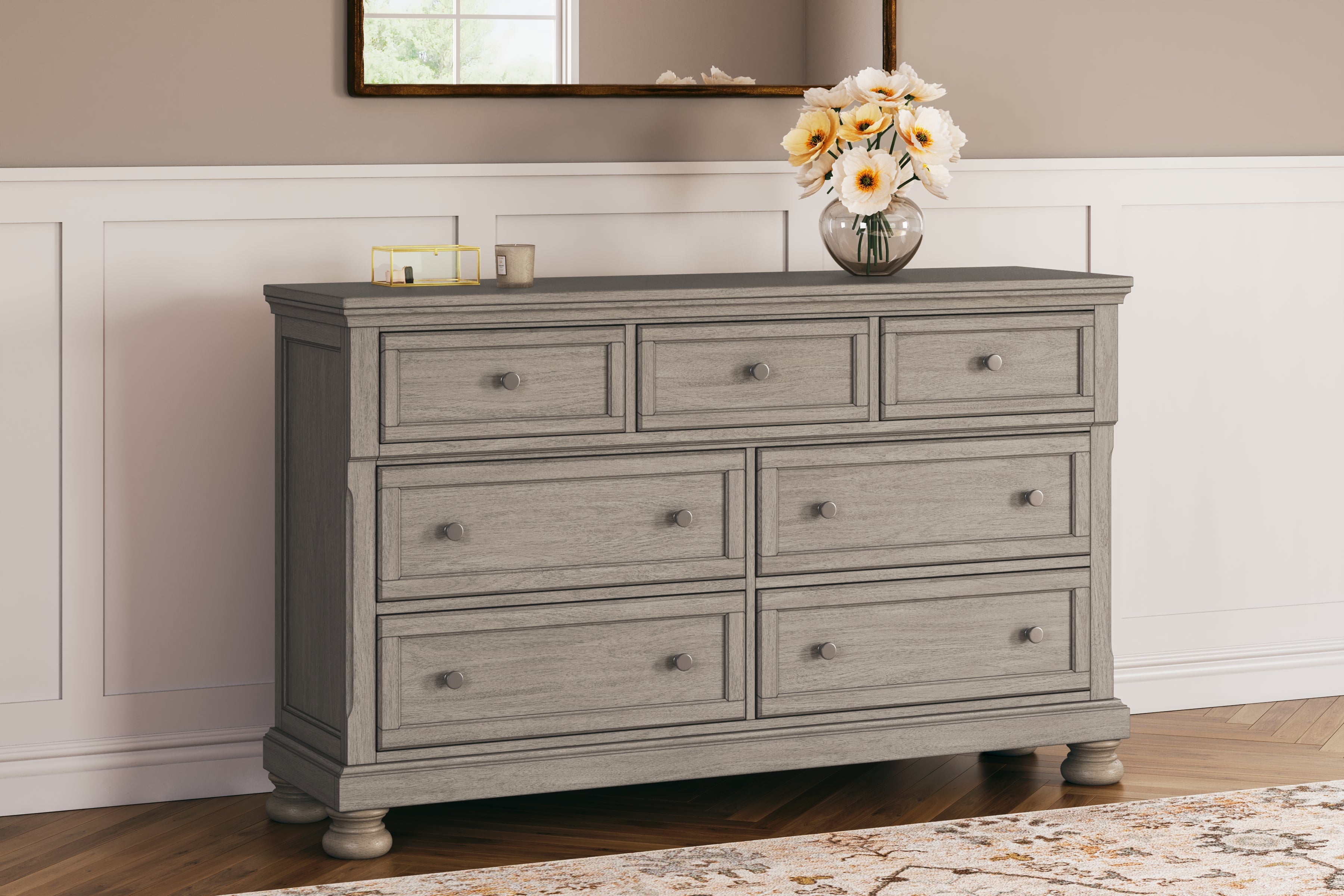 Lettner Light Gray Panel Bedroom Set - Luna Furniture